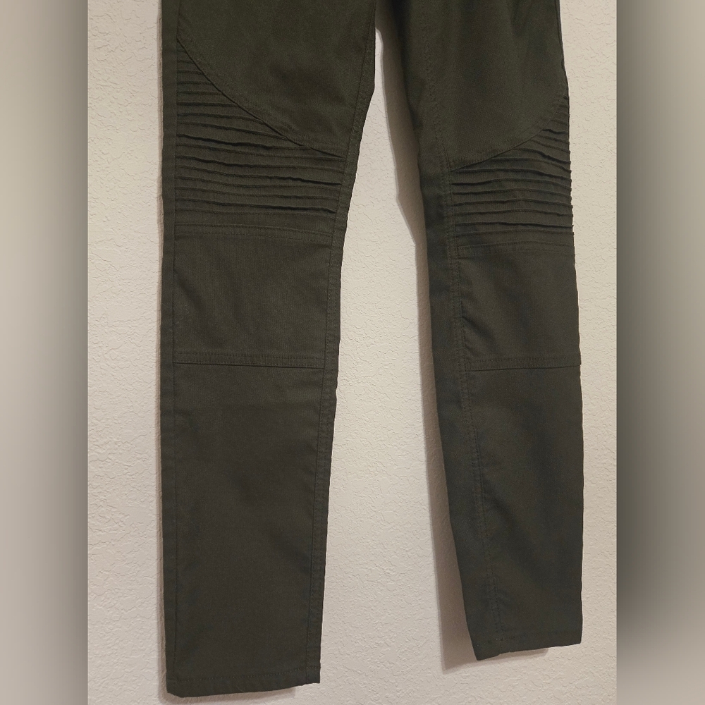 Prana "Brenna" Moto Pant Dark Green Women's Size 6 - Picture 3 of 7